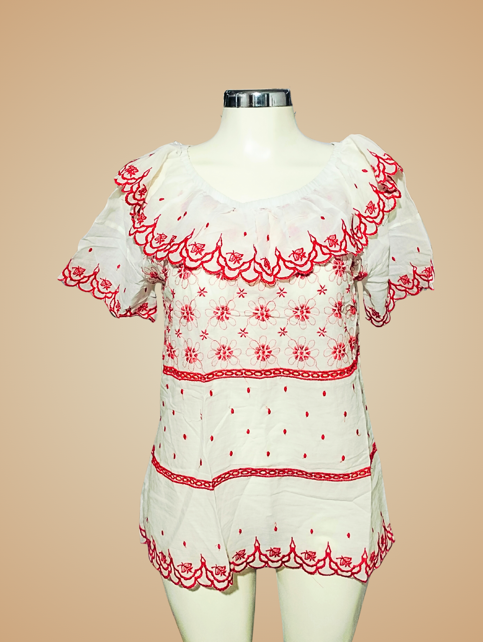 Blusa 'Boho' Bordada Artesanal