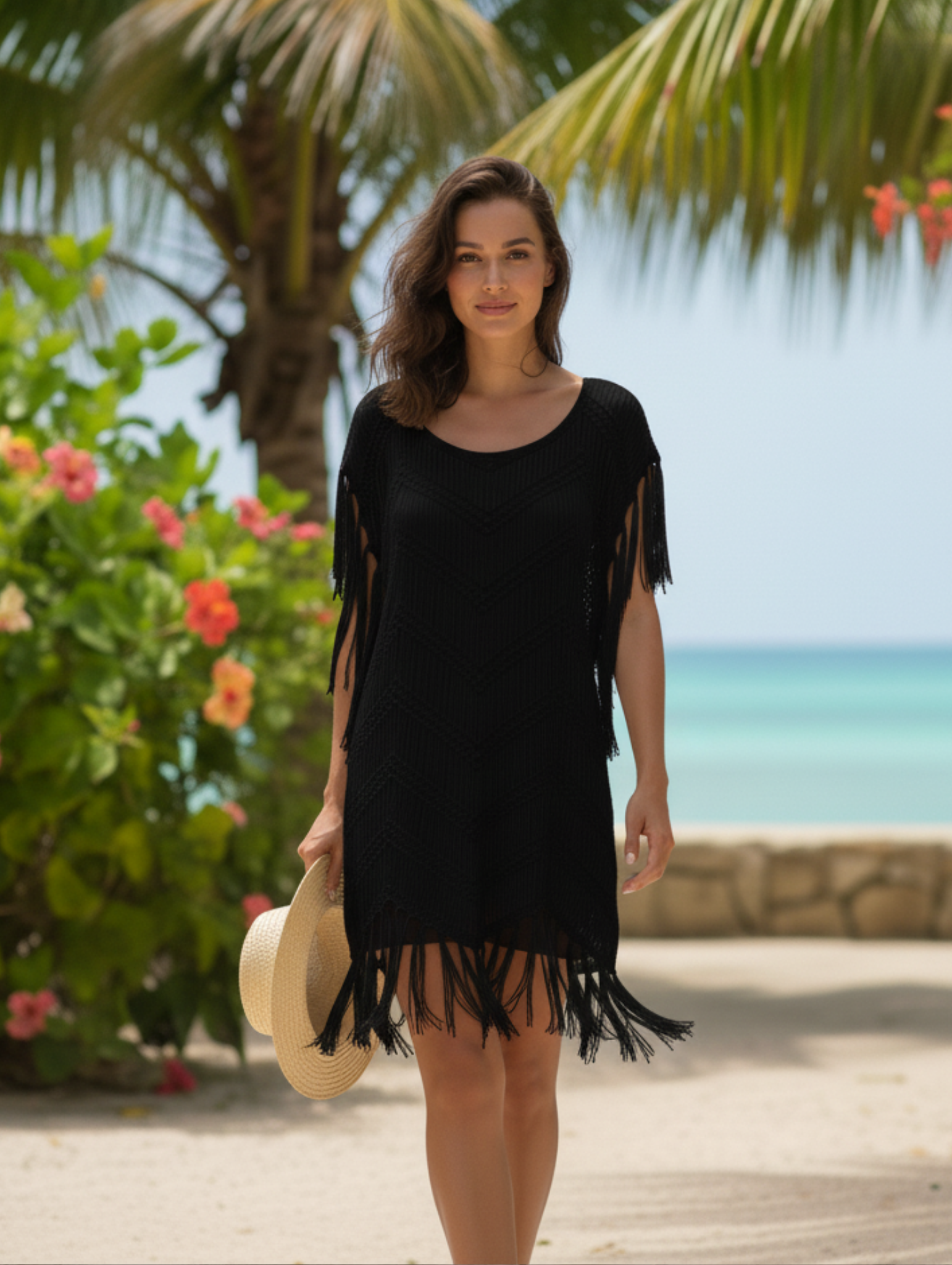 Salida de Playa de Crochet con Flecos