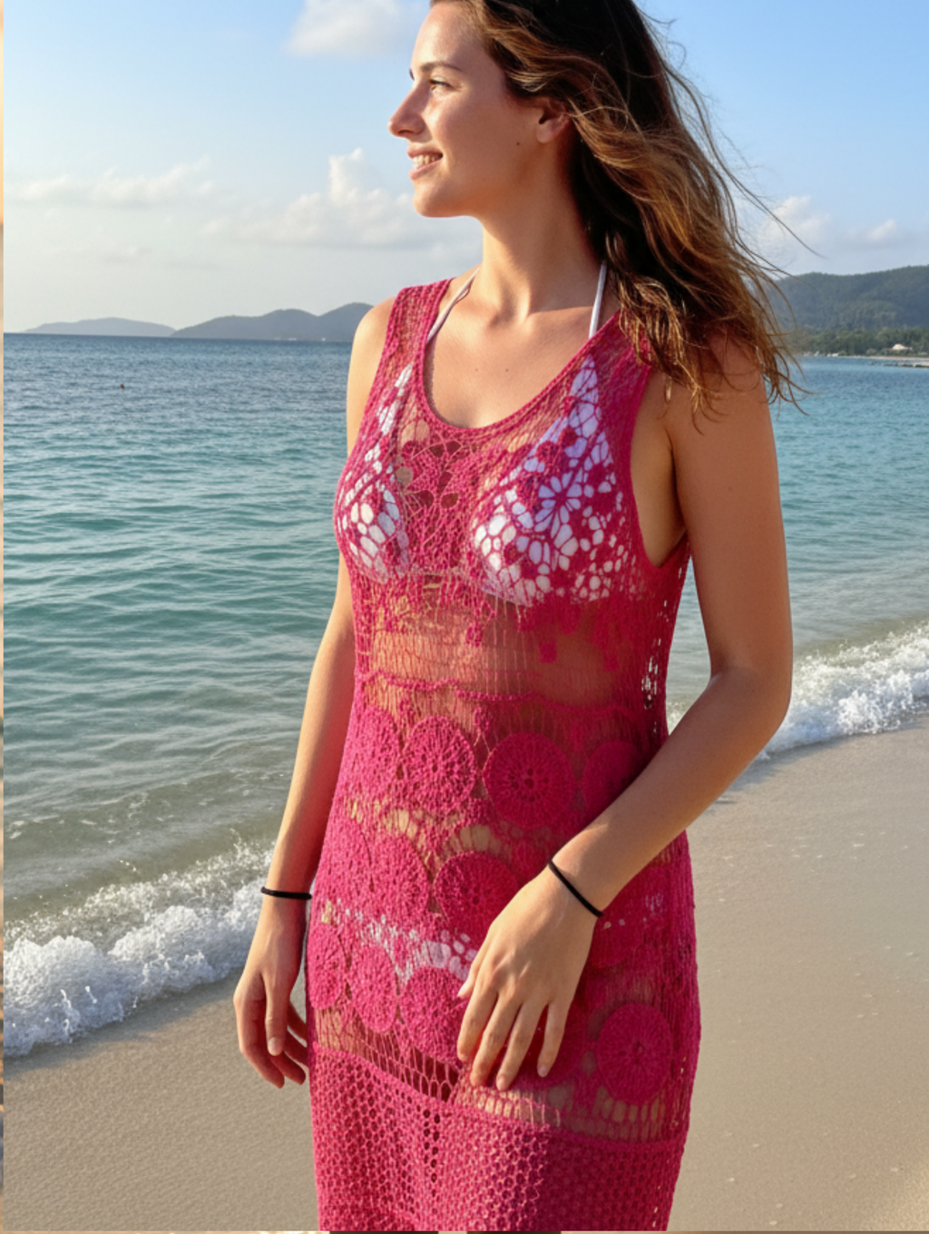 Salida de Playa de Tejido Artesanal Paquete de 12 PCs