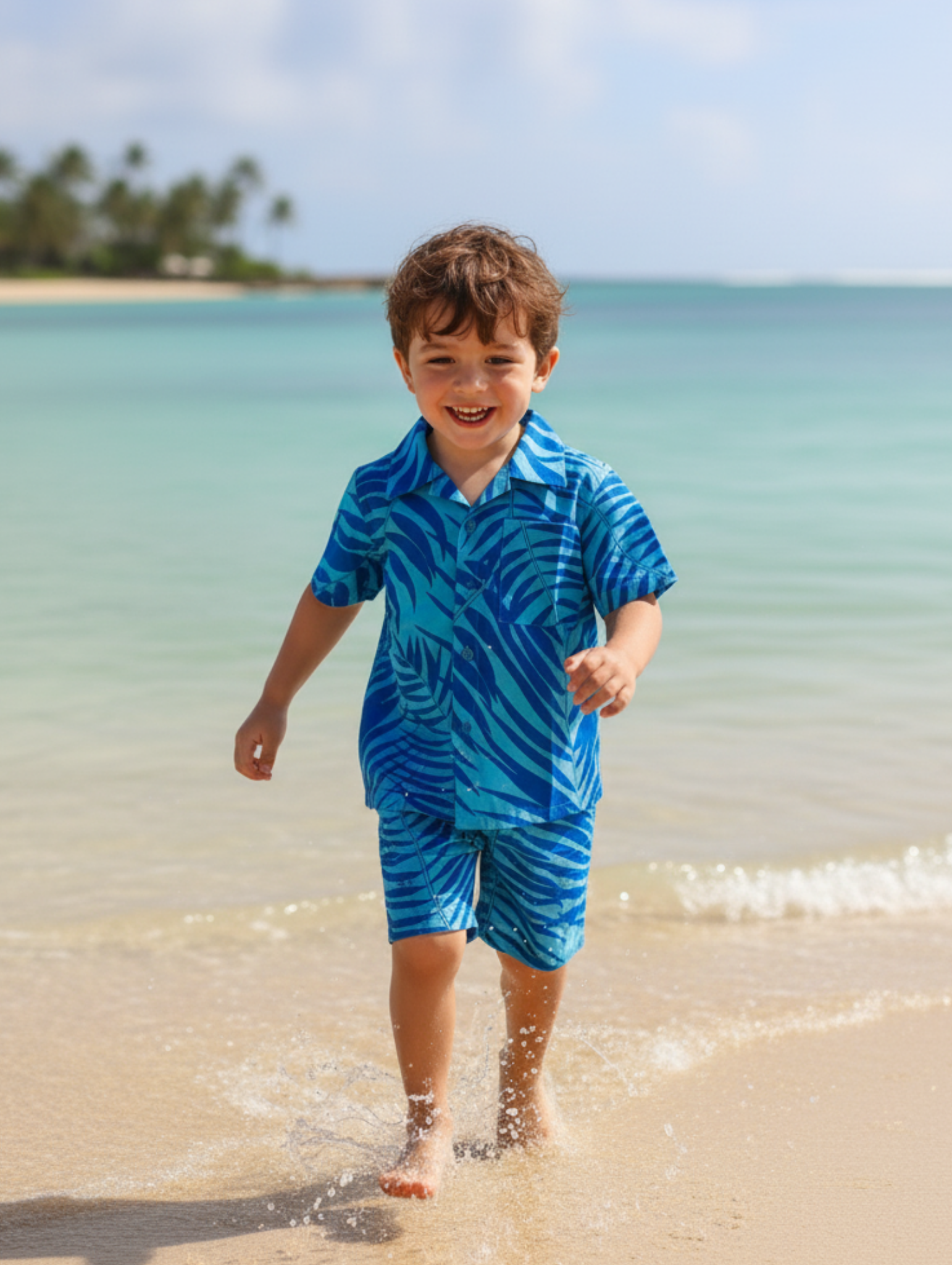 Conjunto Hawaiano de Niño: Palmera Paquete de 5 pcz