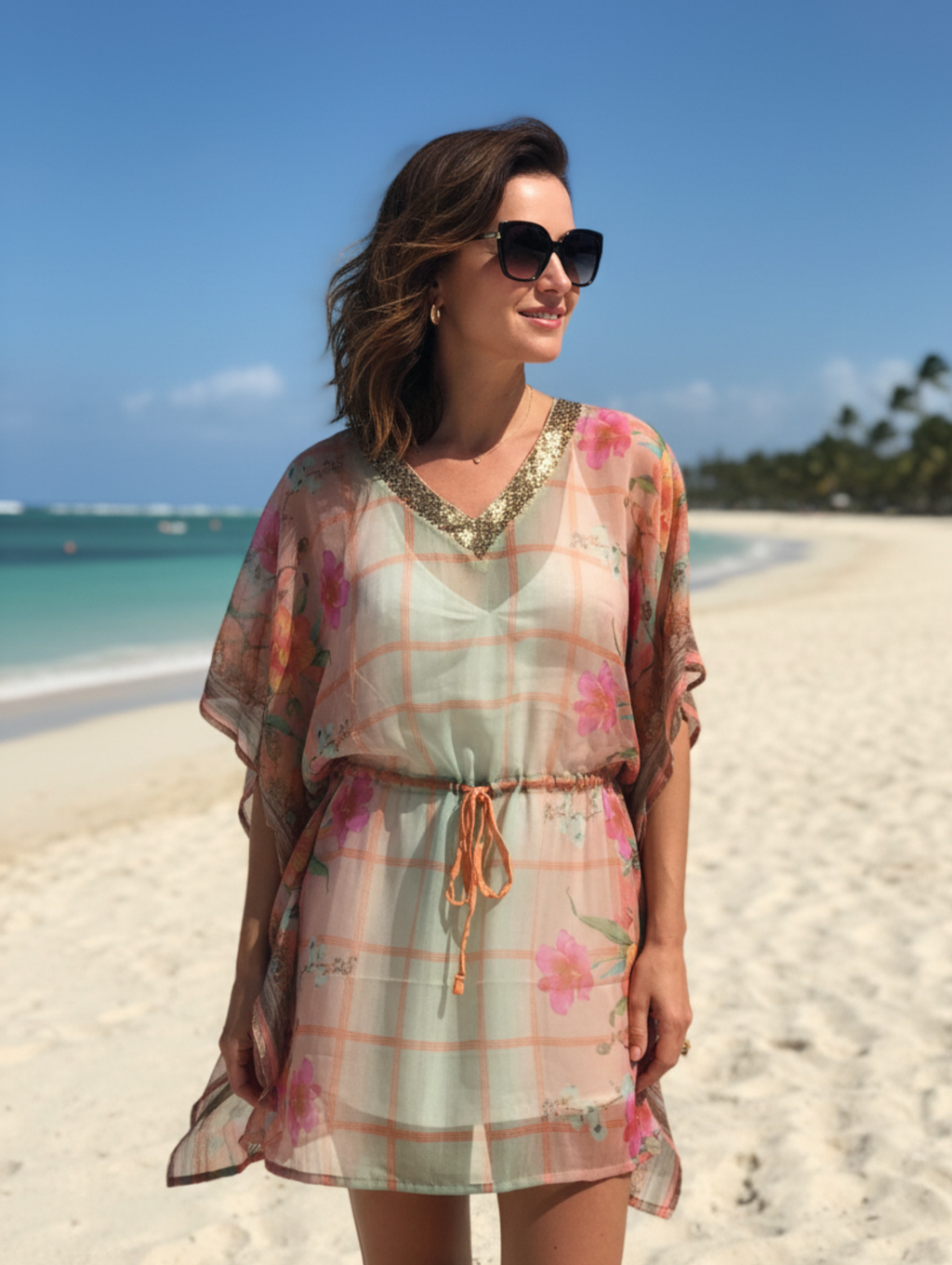 Caftanes de Playa Elegancia y Frescura Bajo el Sol