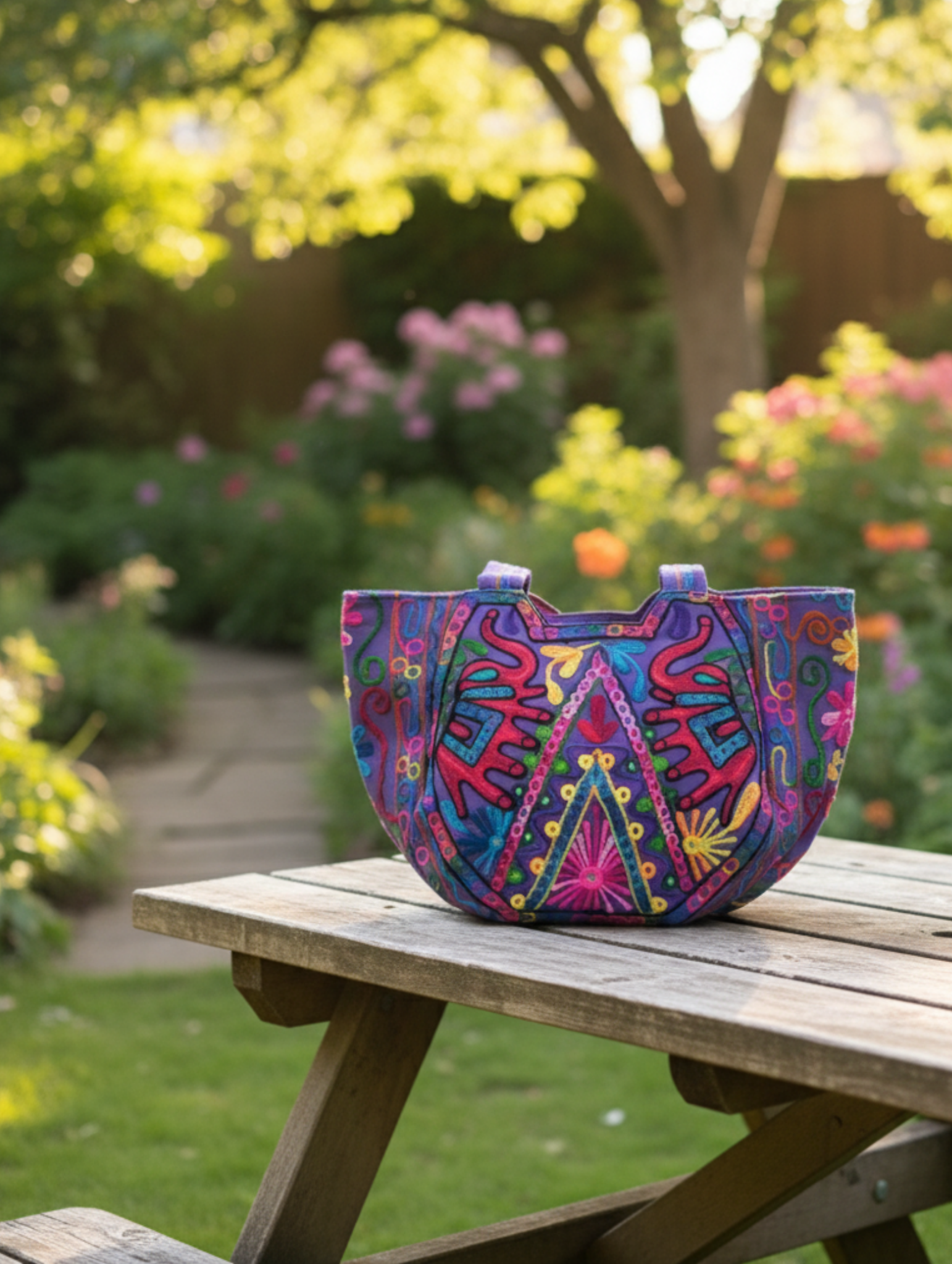 Bolsa Bordado con mano