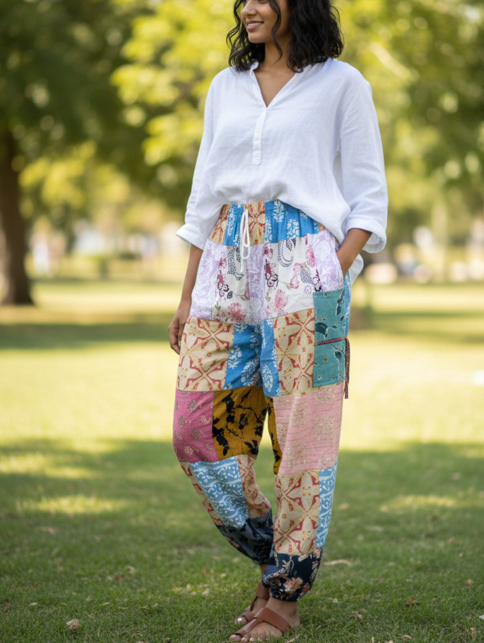 Pantalón 'Boho' de Parche Hindú