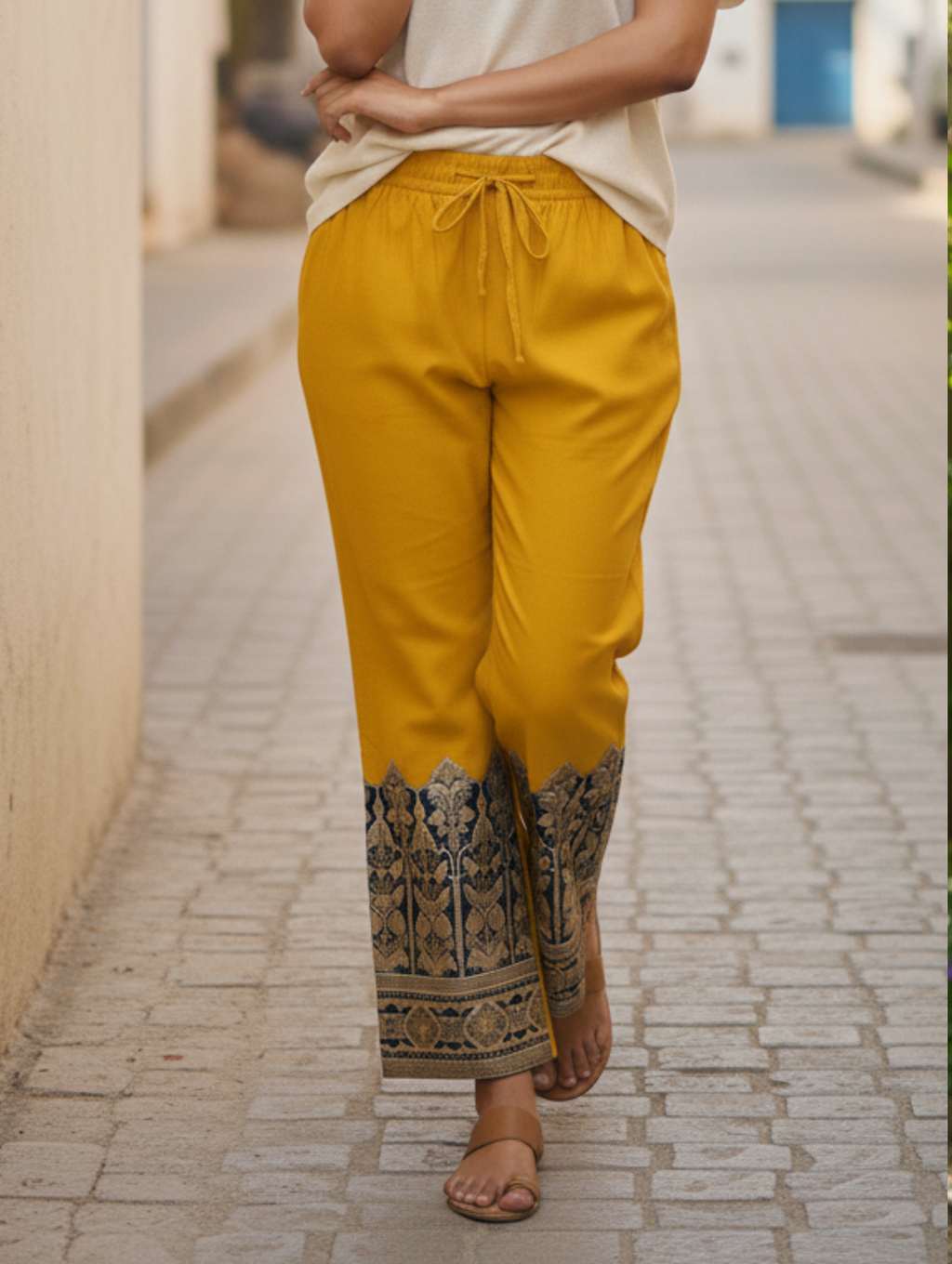 Pantalón Palazzo Étnico Esmeralda paquete de 6 PCs