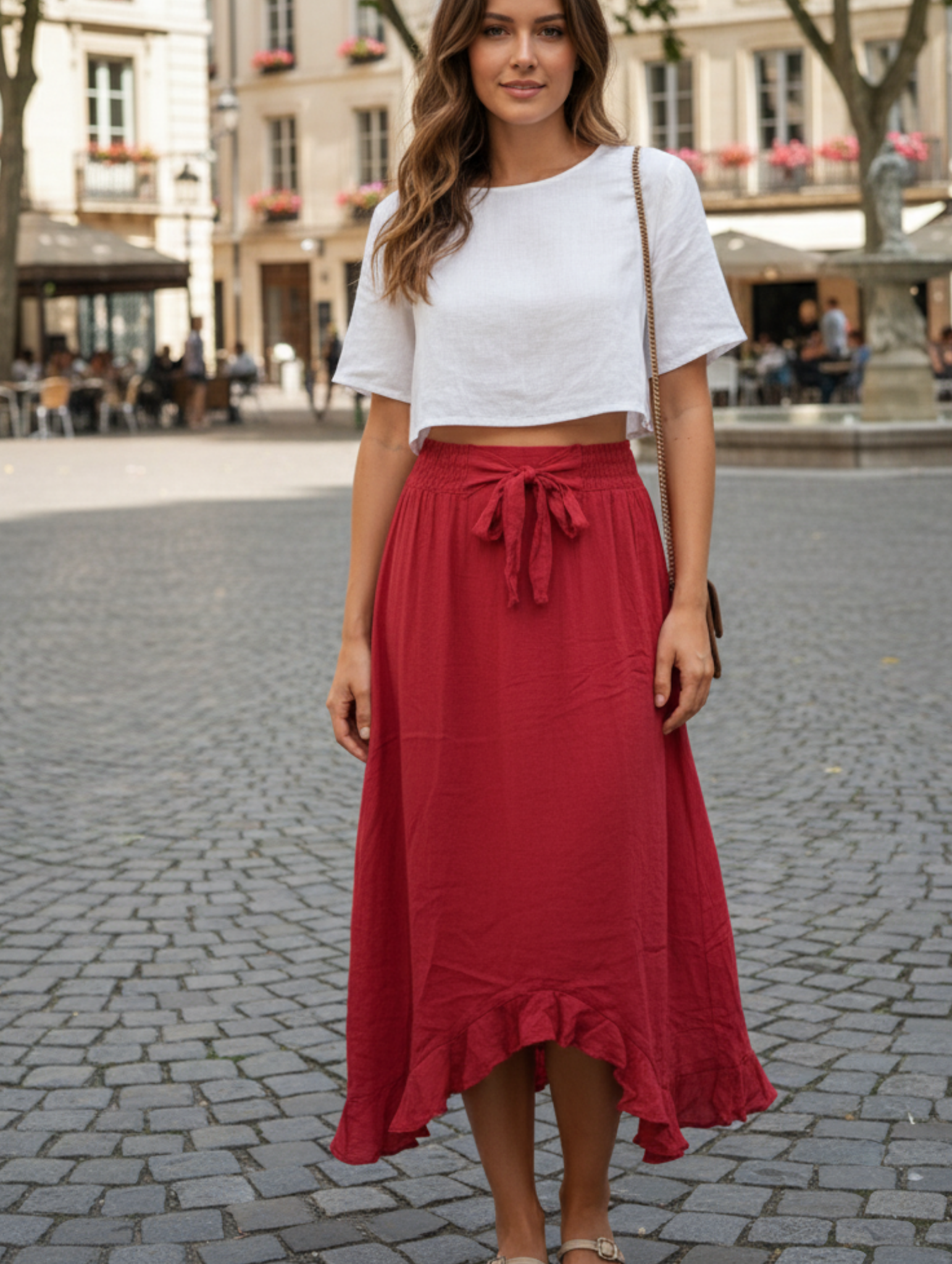 Falda Larga de Lino Paquete de 6 PCs