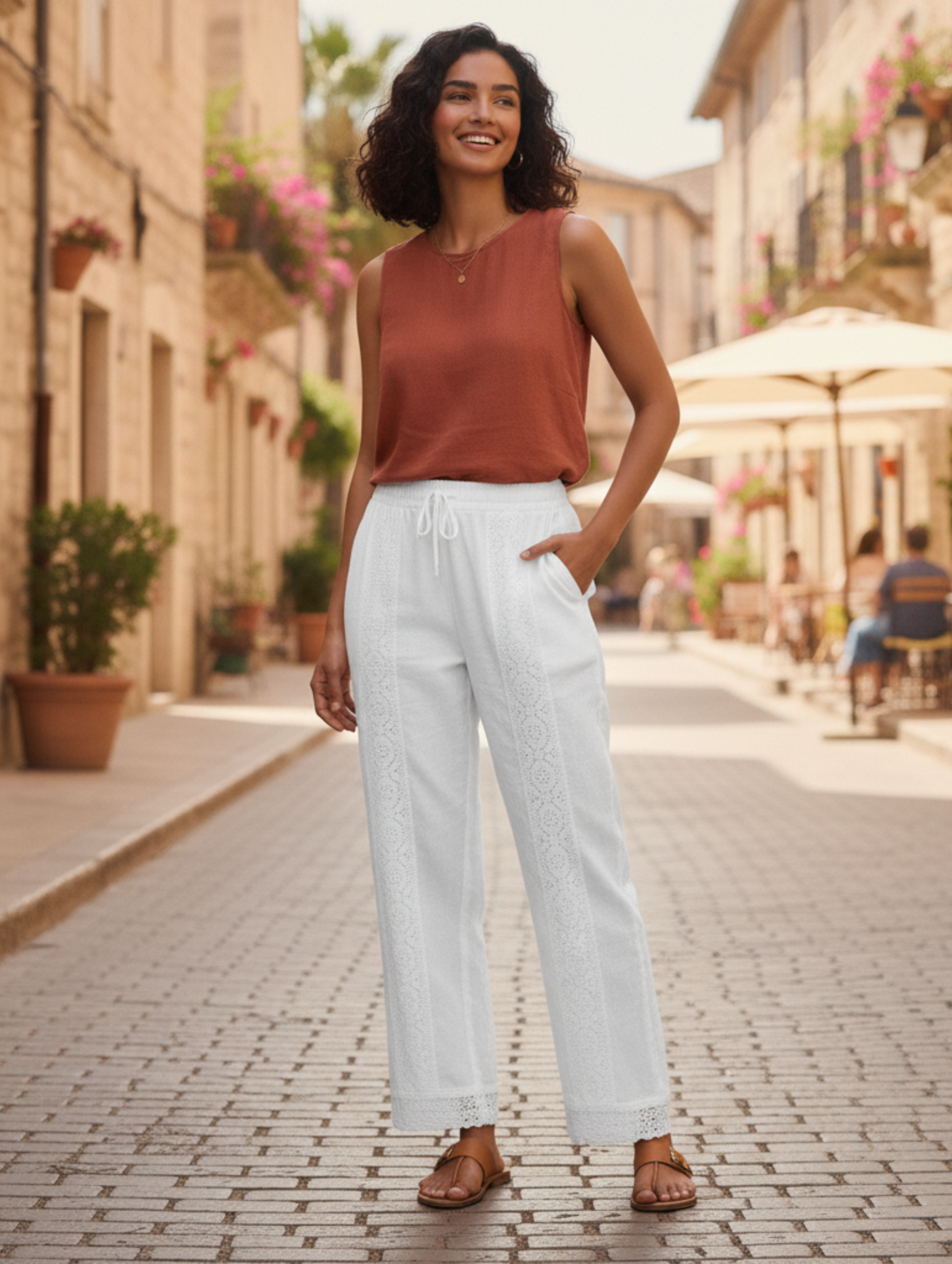 Pantalón 'Manta Bohemia' Bordado