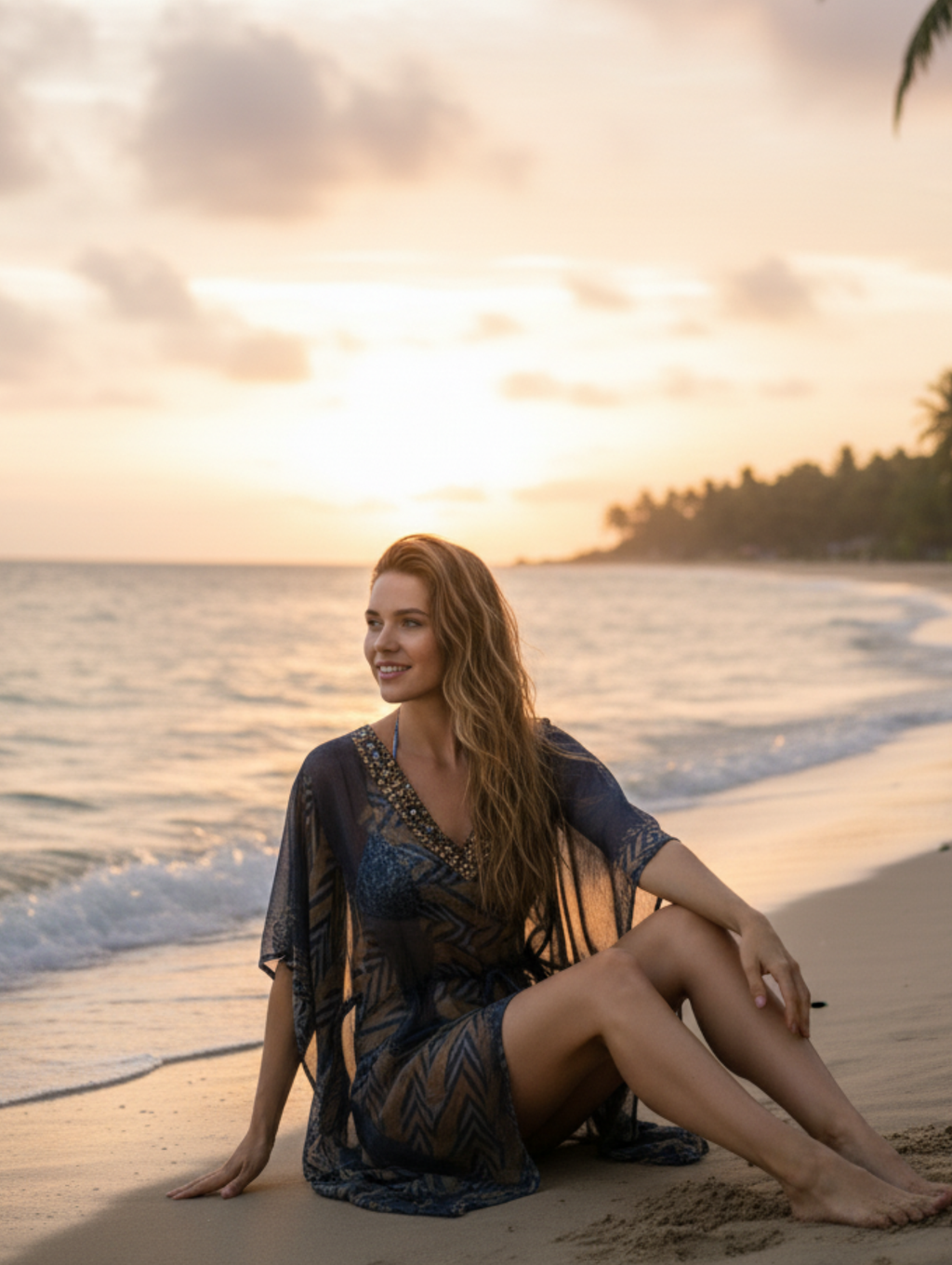 Caftanes de Playa Elegancia y Frescura Bajo el Sol