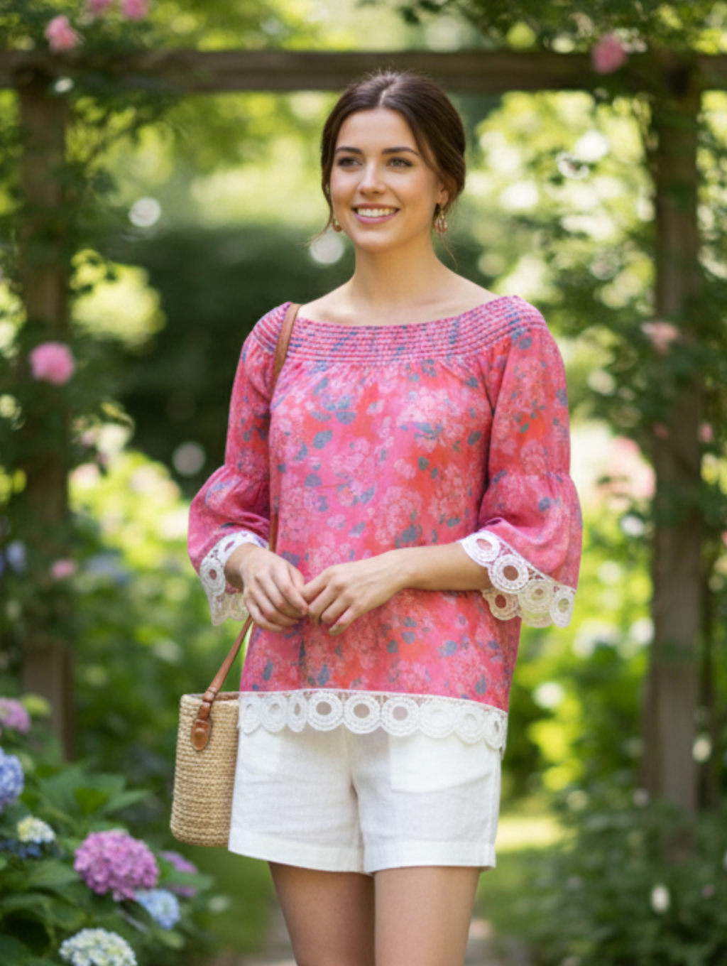 Blusa Campesino 'Exotic Breeze' Paquete de 12 PCs