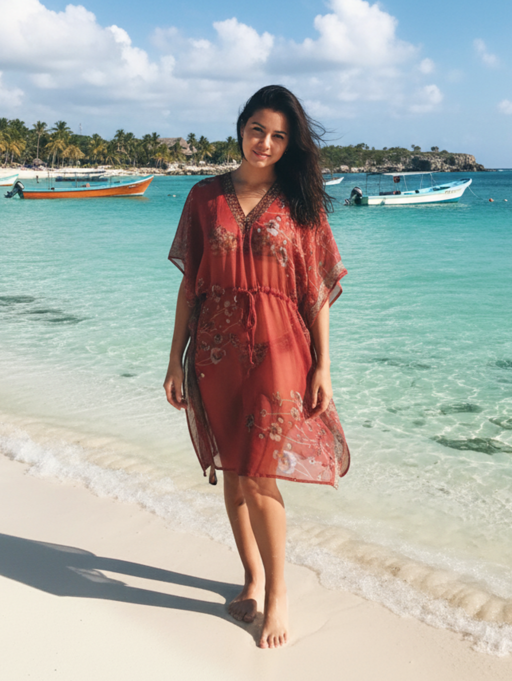 Caftanes de Playa Elegancia y Frescura Bajo el Sol