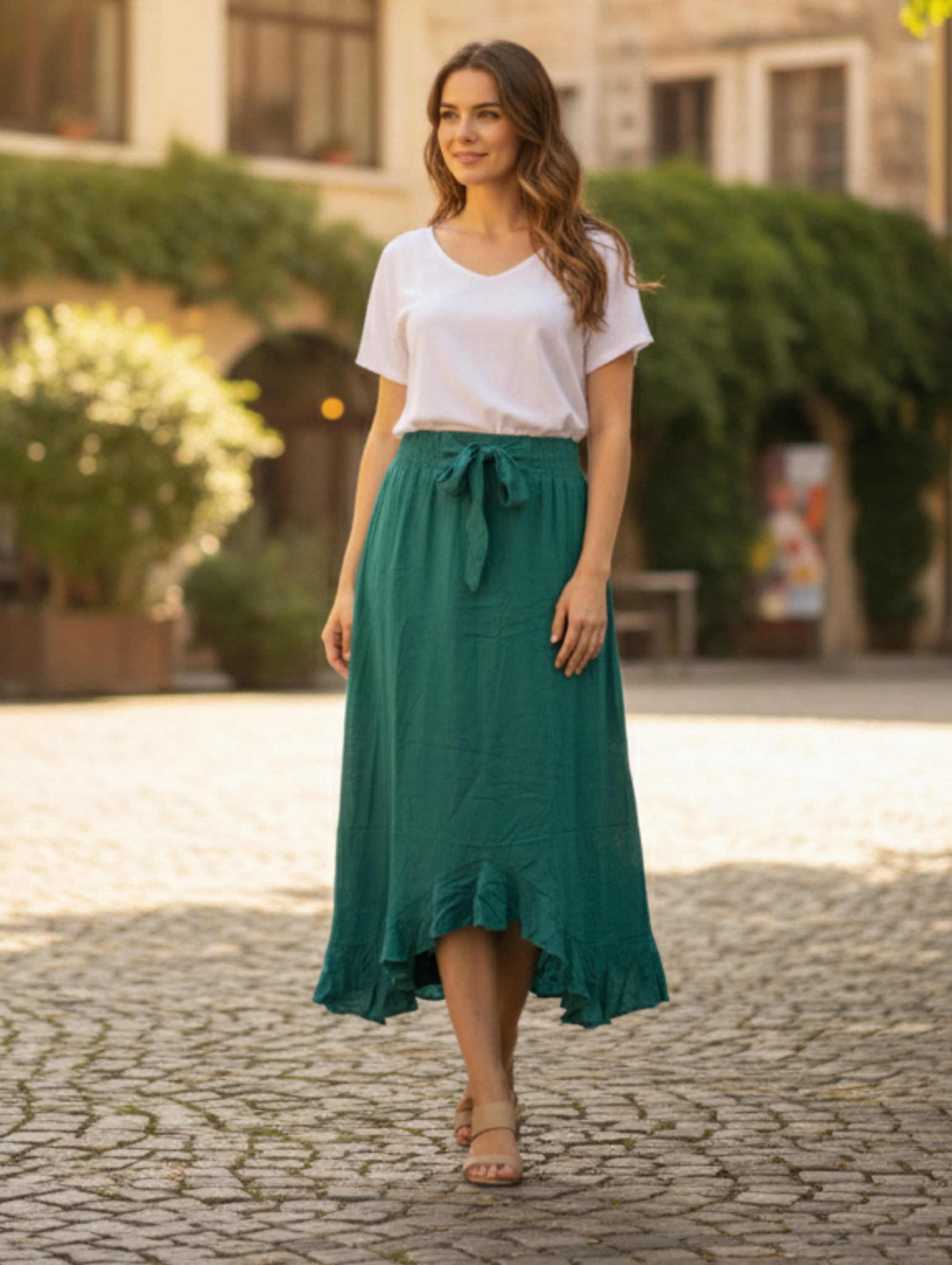 Falda Larga de Lino Paquete de 6 PCs