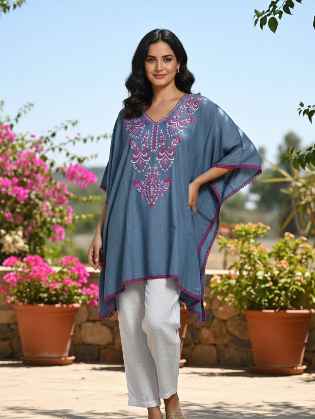 Kaftán Boho Bordado Paquete de 8 PCs