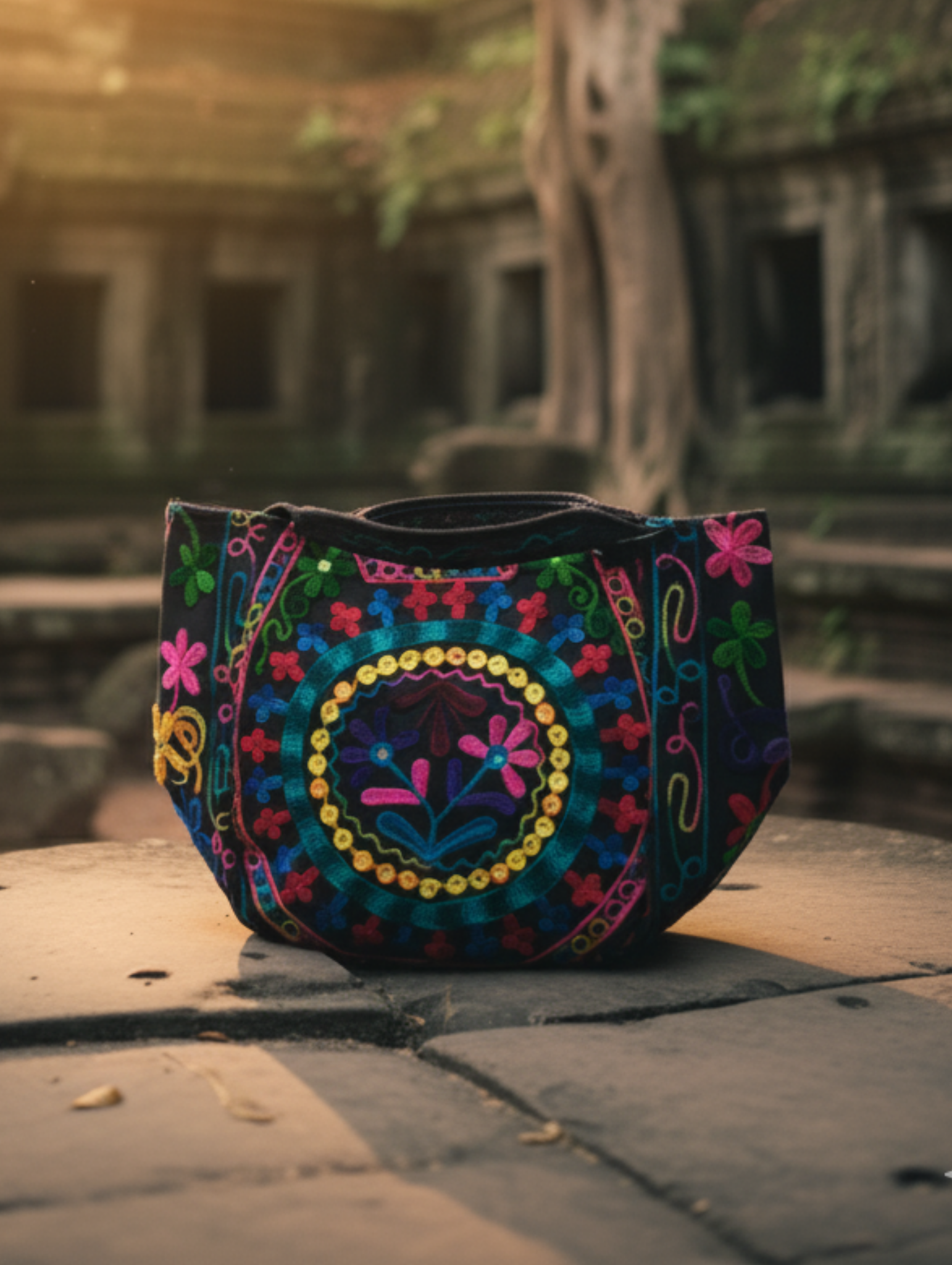 Bolsa Bordado con mano