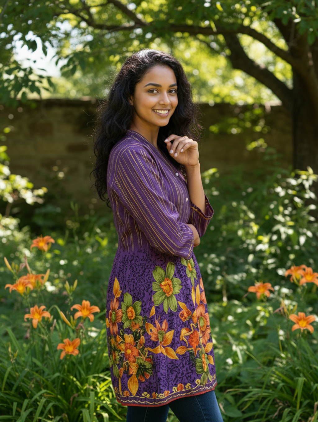 Blusa Estampada de Algodón – Estilo Bohéme y Floral