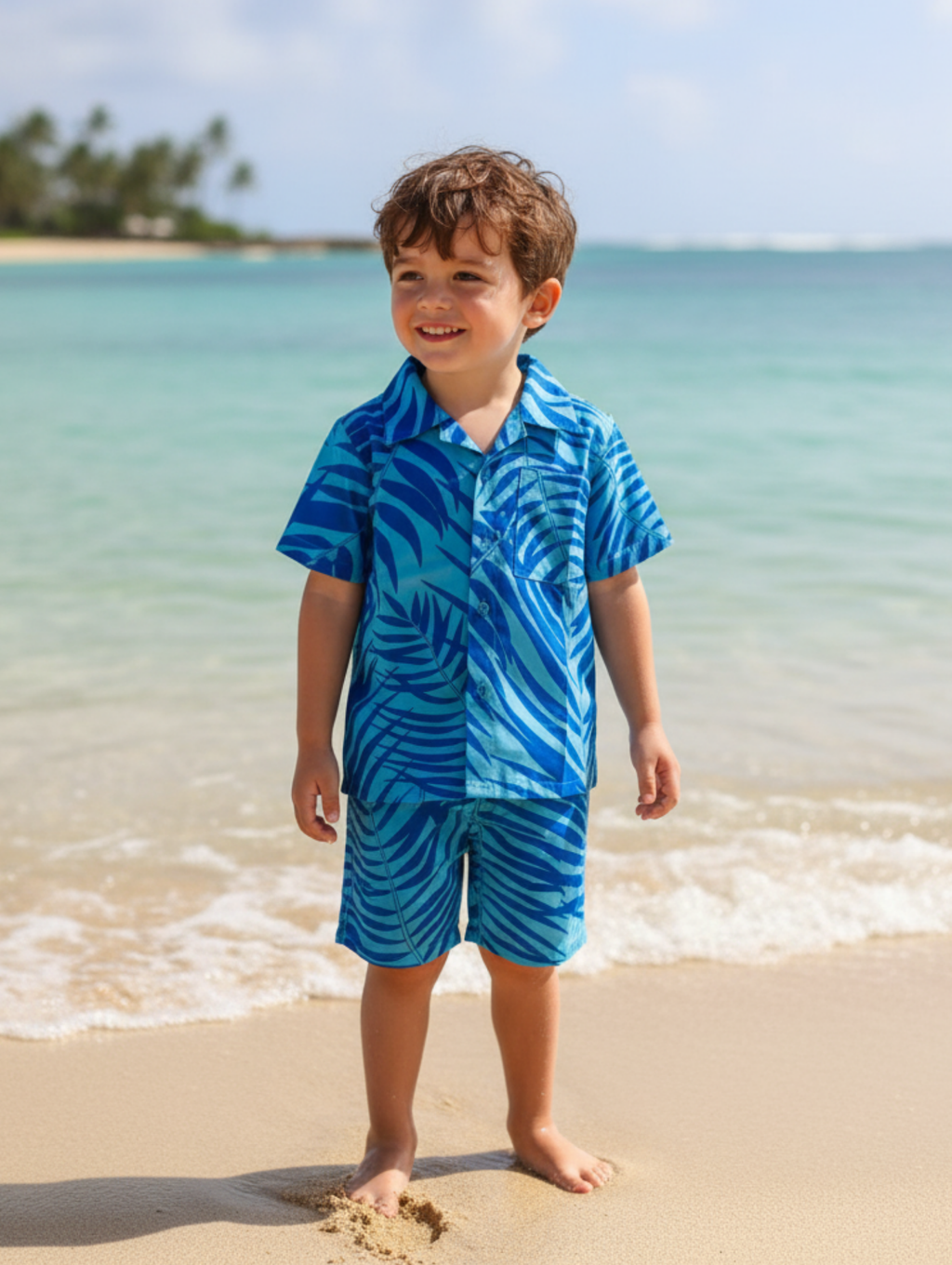 Conjunto Hawaiano de Niño: Palmera Paquete de 5 pcz