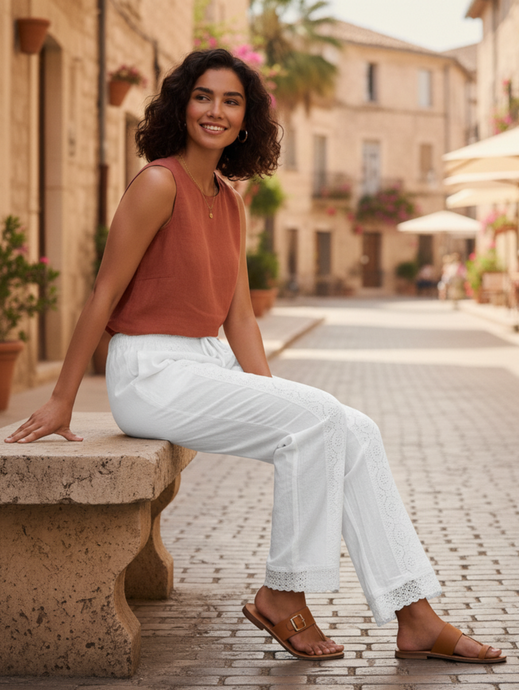 Pantalón 'Manta Bohemia' Bordado