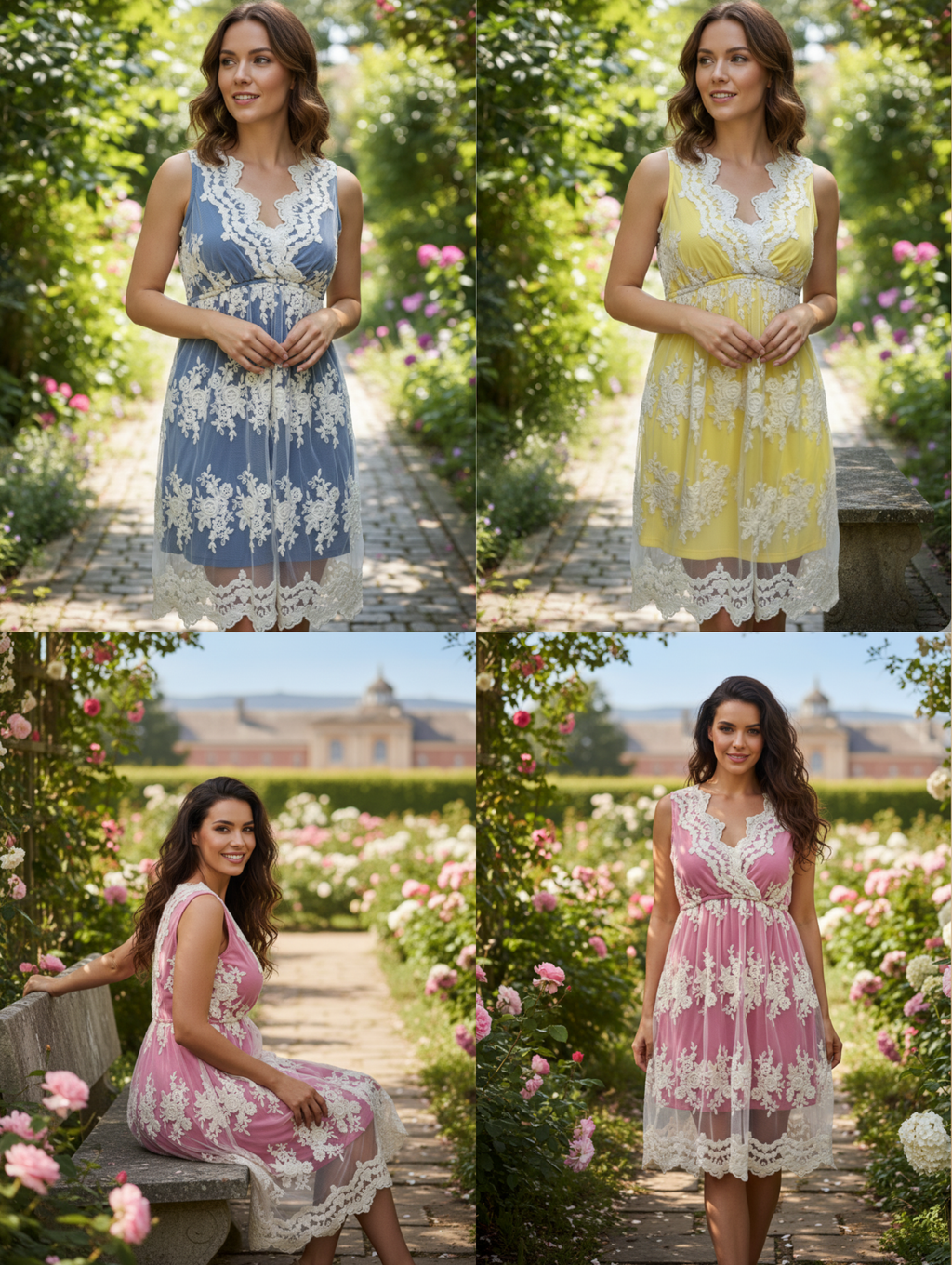 Vestido de Encaje Paquete de 12 PCs