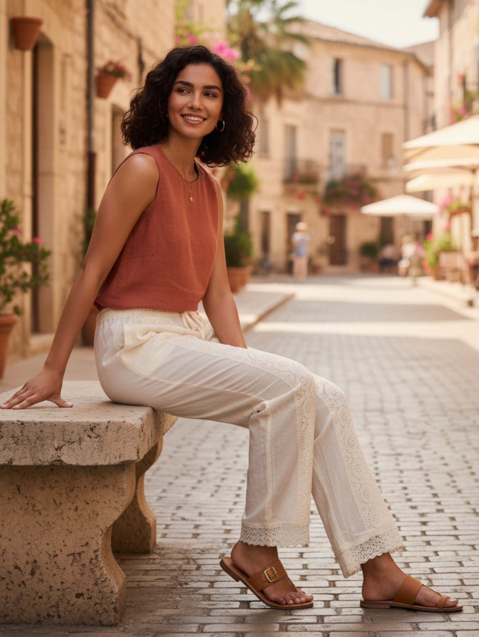 Pantalón 'Manta Bohemia' Bordado