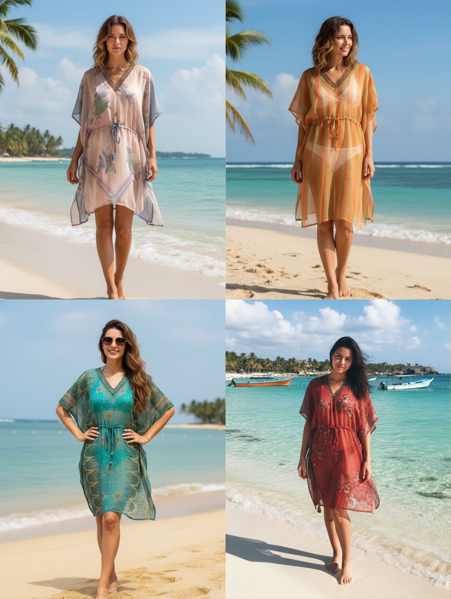 Caftanes de Playa Paquete de 12 PCs