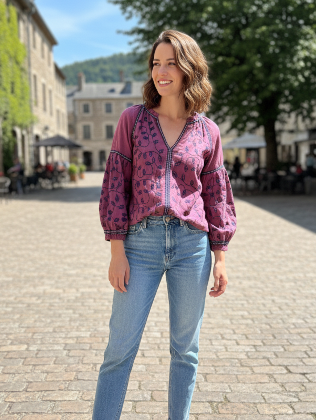 Blusa Bordada Estilo Bohemio paquete de 12 PCs