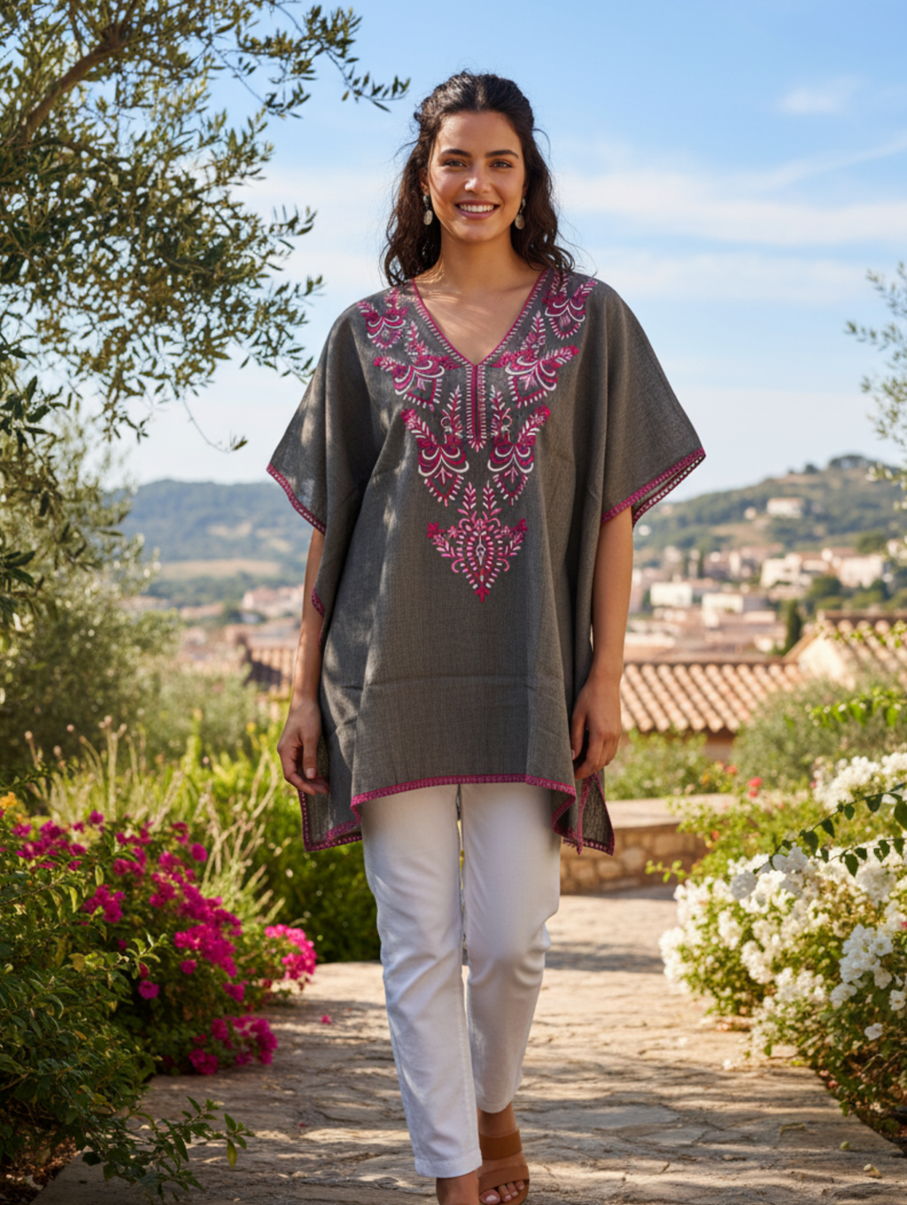 Kaftán Boho Bordado Paquete de 8 PCs