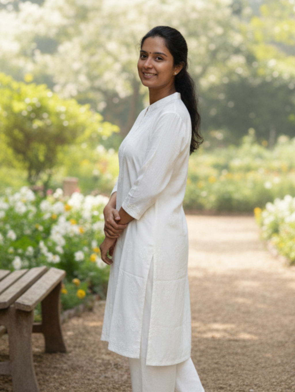 Blusa largo Chikankari paquete de 12 PCs