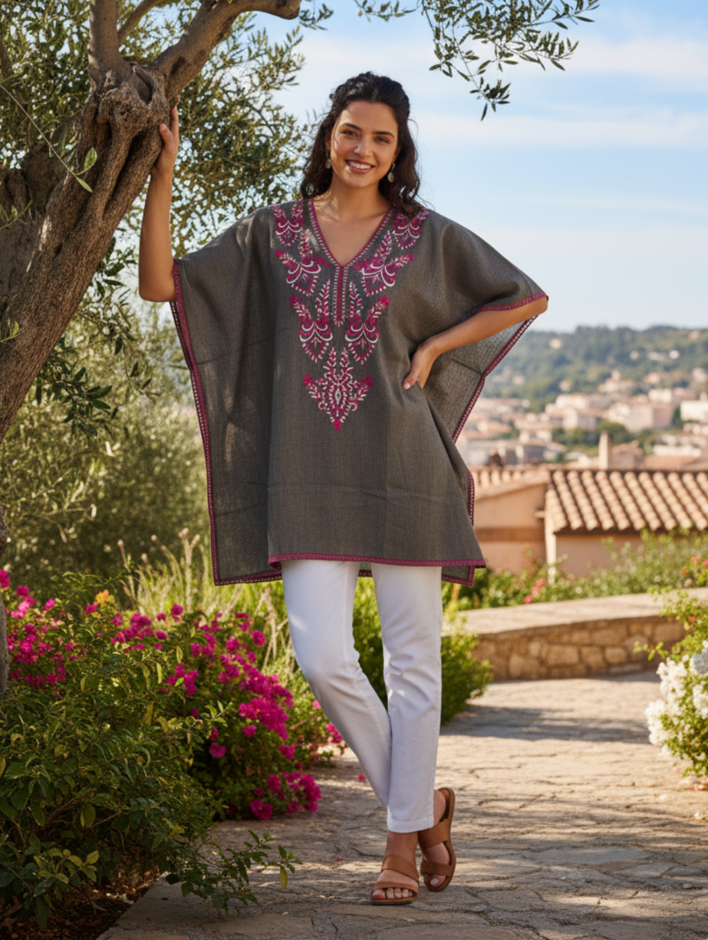 Kaftán Boho Bordado Paquete de 8 PCs