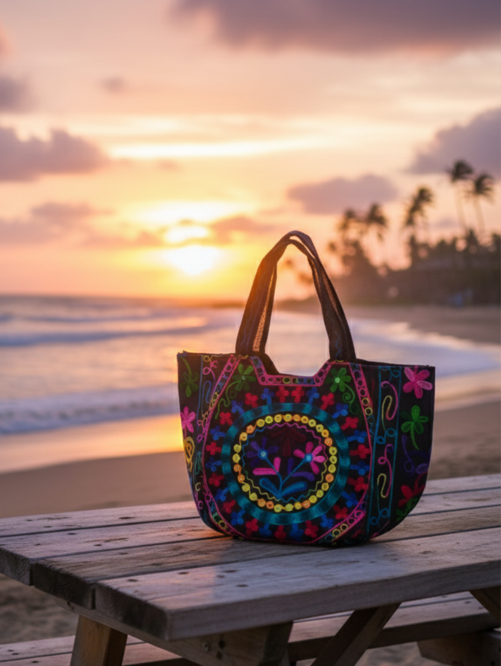 Bolsa Bordado con mano